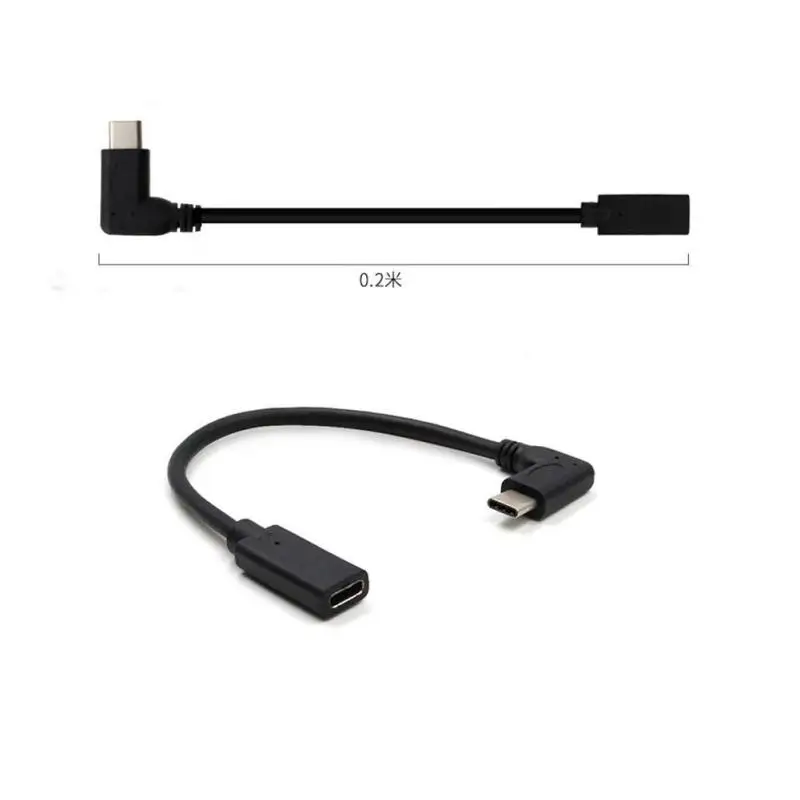 USB3.1 Тип-C кабели мужчин и женщин Extender Расширение короткий кабель для передачи Мощность данных аудио и видео сигналов шнур