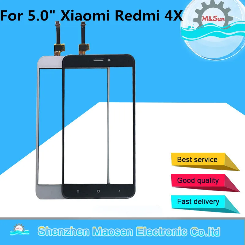 

M&Sen For 5.0" Xiaomi Redmi 4X Touch Panel Digitizer For Xiaomi Redmi 4X Front Glass Touch Screen Sensor Replacement Parts