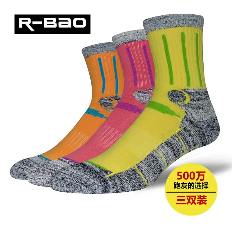

3pairs Womens Size 35-39 Free Pro Outdoor Socks Thickness Warm Breath Sock Running Skiing Campimg Cycling Hiking Sock 3 Colors