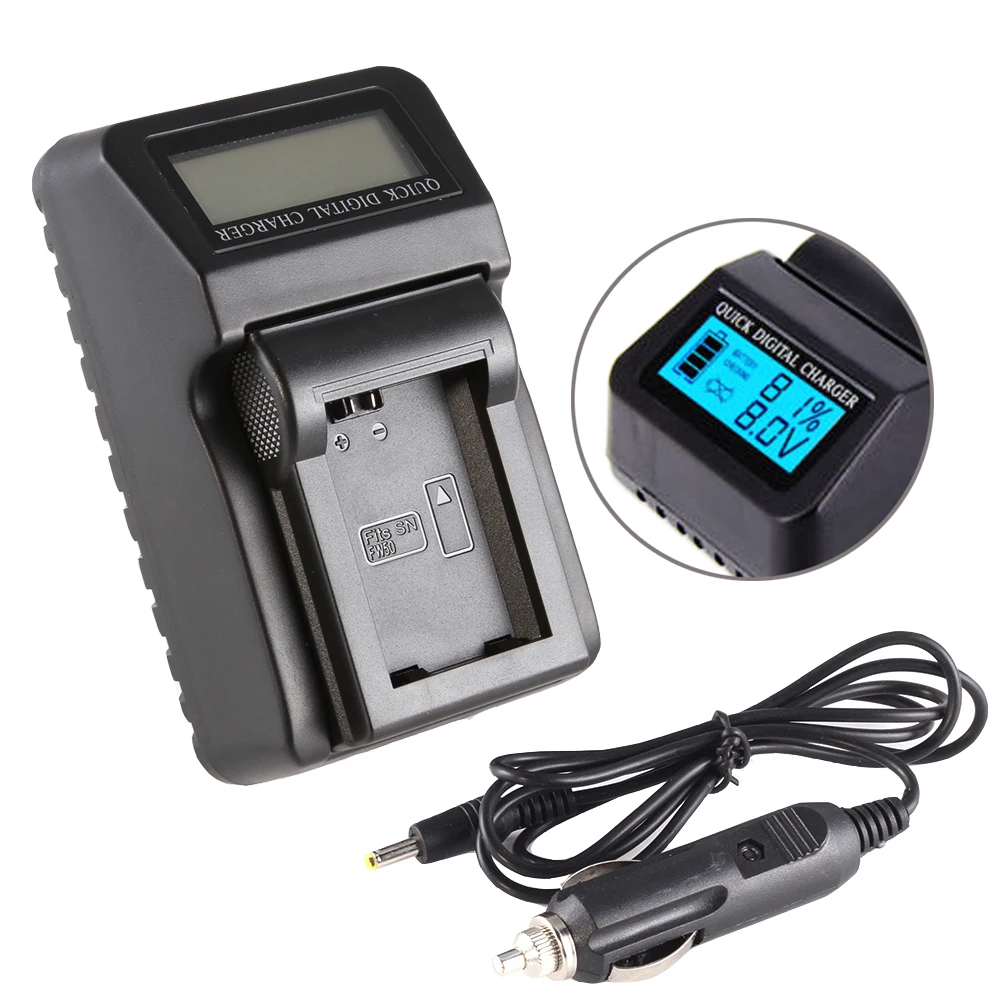 LCD Battery Charger For Sony NP FW50 A5000 A6000 RX10 A7 A7R NEX 5T/5R