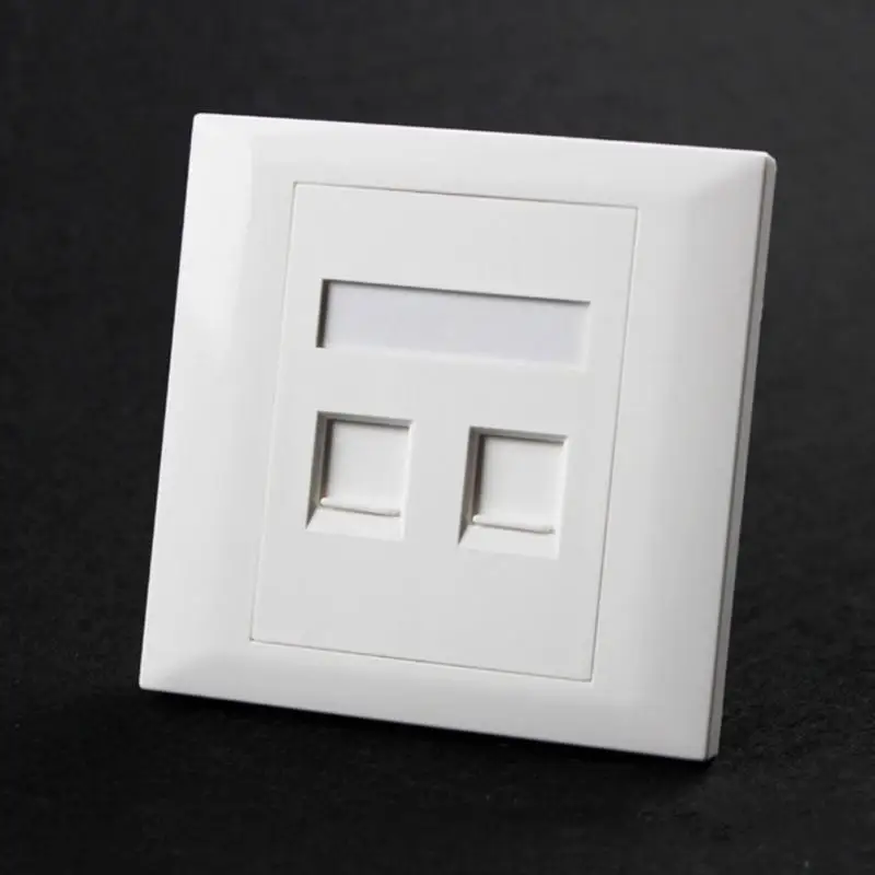 

86 Type 4 Ports Empty Box Four Jacks Computer Panel Wall Socket Plate Telephone Network Socket Panel