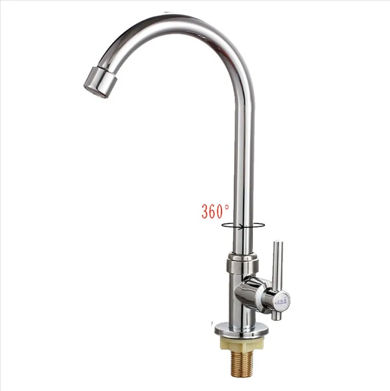 

2019 New Kitchen Cold Wash Faucet Kitchen Water-tap 360 Degree Swivel For Basin Sink Kitchen Faucet torneira cozinha Tap