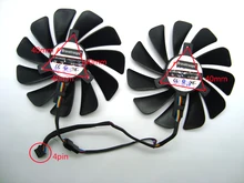 Ventilador cooler para placa de vídeo xfx, ventilador de refrigeração da placa gráfica/vídeo de diâmetro FDC10U12S9-C para xfx rx580 rx584 rx588