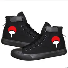 Аниме Наруто парусиновые светящиеся ботинки костюм для косплея «Наруто» Школьная обувь Высокий Верх Graffit парусиновые кроссовки A72002