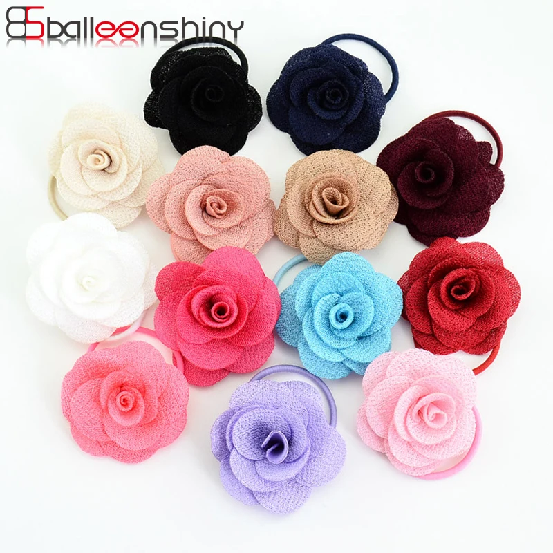 Balleenshinant-lot de 13 pièces | Corde à cheveux fleur pour bébés filles, nouveau Style, beaux enfants, bandes élastiques, gomme, bande de caoutchouc à la mode