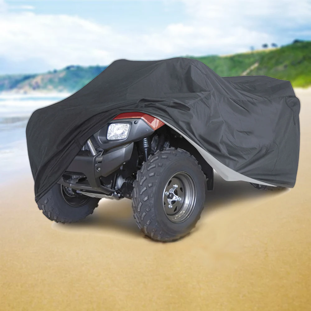 Quad Bike ATV Universal 190 T impermeable vehículo Scooter Kart moto cubre, M, L, XL, XXL, XXXL camuflaje negro
