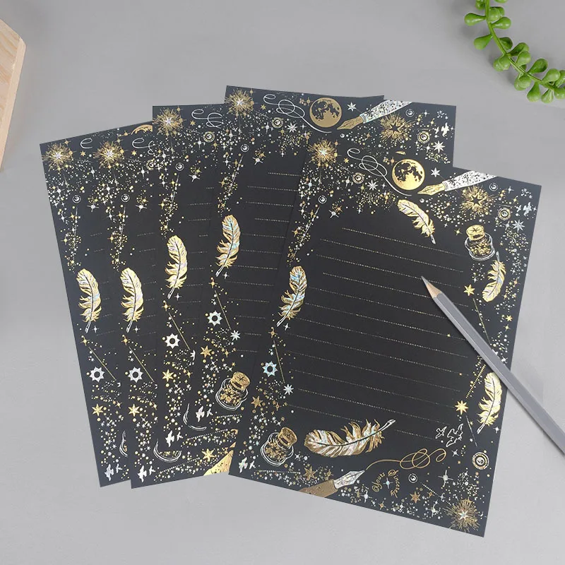  10pcs/set High-grade Gilding Paper Envelopes For Invitations Wedding Stationery Letter Set Writing  - 33038897312