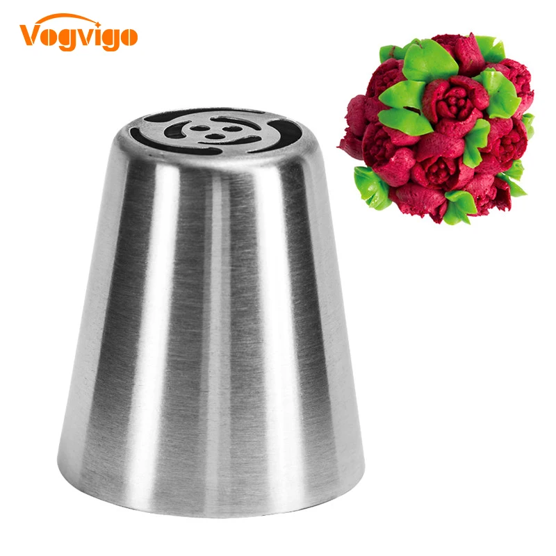 

VOGVIGO New 1PC Stainless Nozzle Icing Piping Cake Decorating Tools Nozzle Pastry Tips Fondant Cupcake Baking Tool