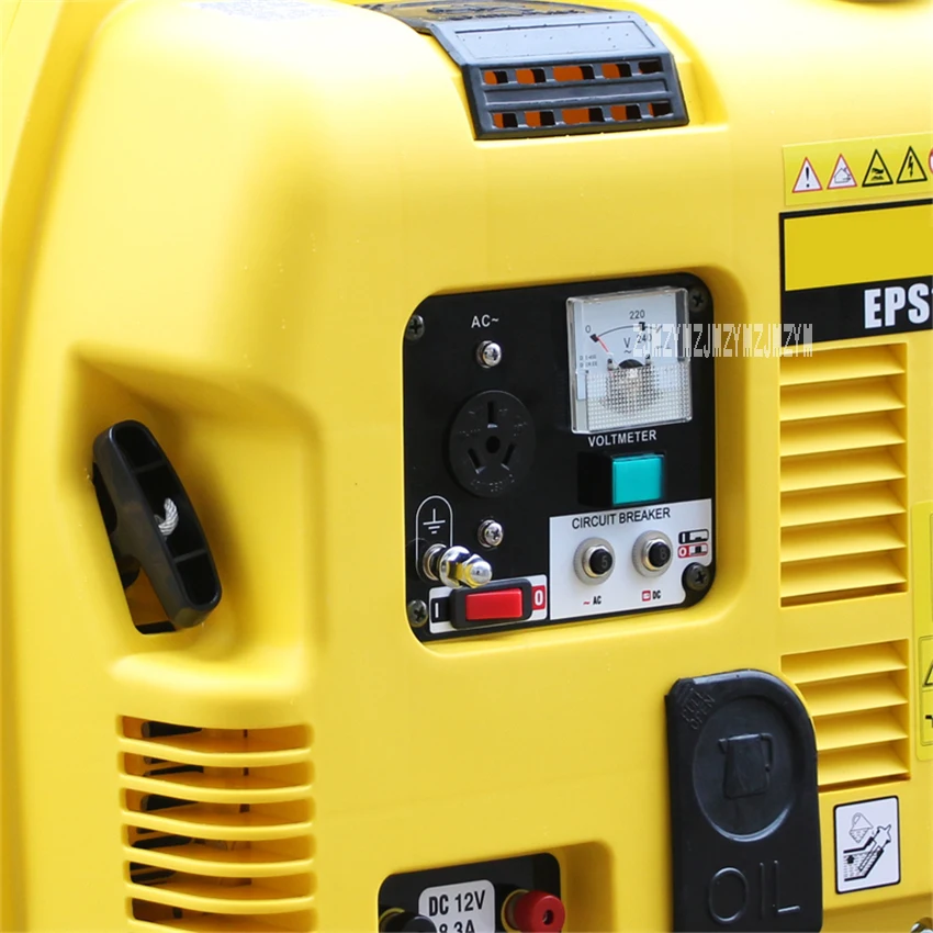 EPS1000 портативный бытовой бензиновый генератор домашний маленький тихий генератор однофазный бензиновый генератор 1000 Вт 220 В 88CC 4.2L