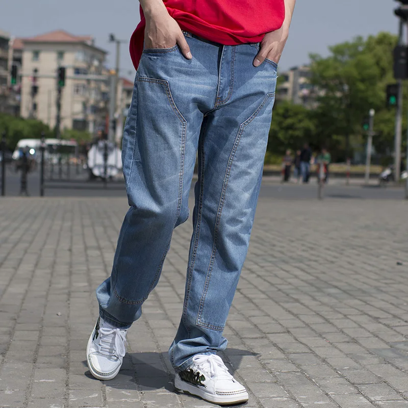 Men's Baggy Hip Hop Jeans Pants Wide 