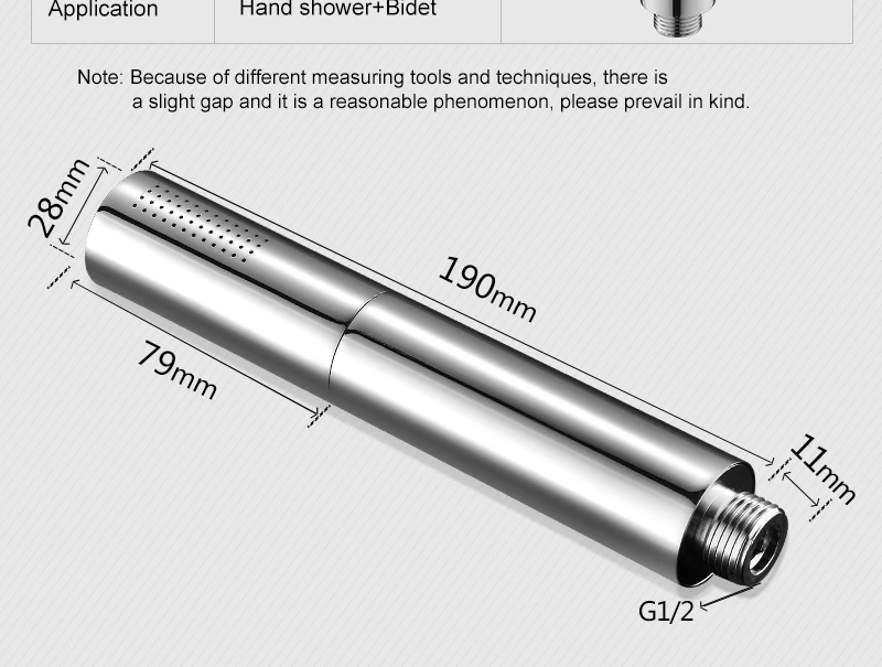 Switch with Hand Shower Nozzle Brass Pressure Rain & Pulse Spray Gun Round Detachable Washable Shower Head Without Drilling (11)