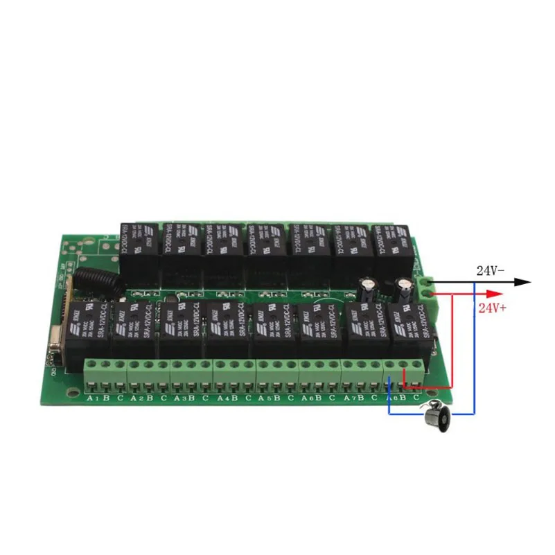 Sleeplion 10A 24 V Реле 15CH монтажная плата Беспроводной РЧ пульт дистанционного управления Управление переключатель 2 передатчик+ приемник 15 канала реле 24 V