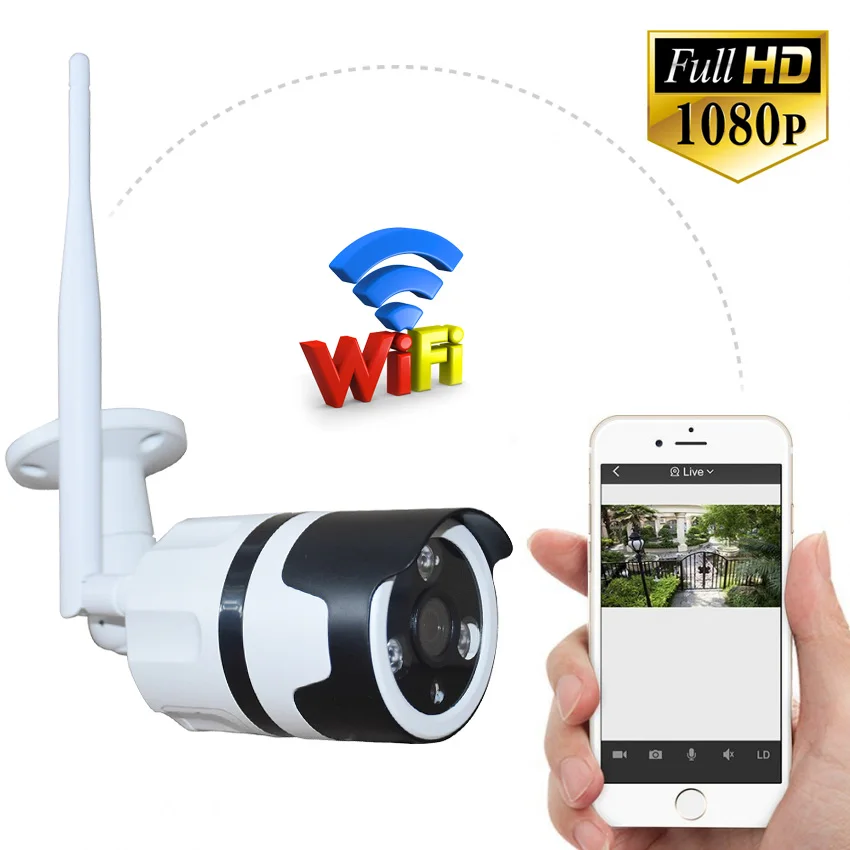 Zjuxin 1080 P WI-FI открытый Камера 1920*1080 Беспроводной IP Камера для вашего дома безопасности iCSee P2P 3,6 мм объектив