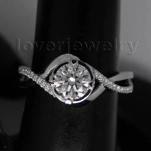 

Solid 18Kt White Gold Natural Diamond Wedding Band Ring,Promise Ring,Engage Ring For Sale WU050
