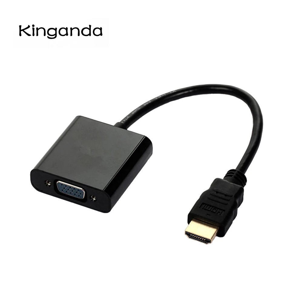 HDMI Male to Female VGA Adapter Converter Adapter 1080P With Digital to Analog Video Audio Cables For PC DVD PS3 Laptop Tablet