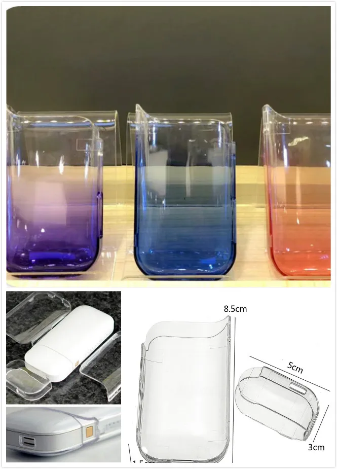 

Portable Waterproof Clear PC Case Cover Transparent Dust For IQOS Electronic Cigarette Protective Cases