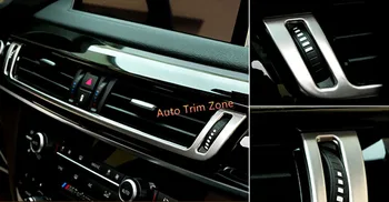 

1 PCS Stainless Steel Silver Interior Center Air Outlet Diffuser Vent Trim For BMW X5 F15 2014-2018