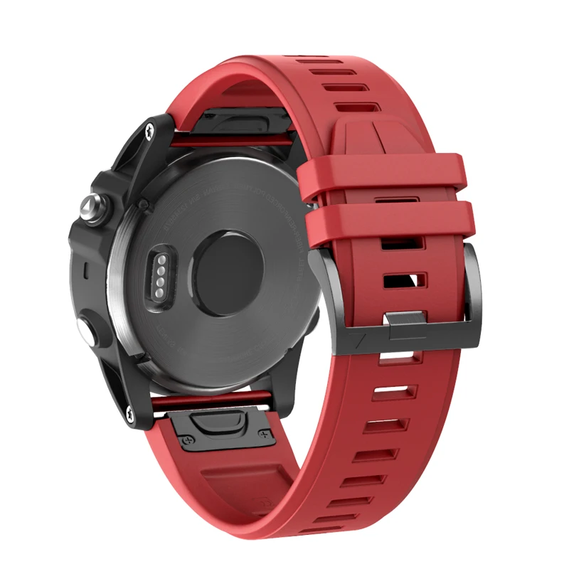 Ремешок для часов 26 22 20 мм ремешок для Garmin Fenix 5X5 5S 5X Plus 3 3HR S60 MK1 Смарт-часы быстросъемный силиконовый ремешок Easyfit