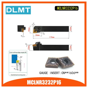 

MCLNR3232P16 95 Degree External Turning Lathe Bar Tool Holder For CNMG160608 CNMG160612 Used on CNC Lathe Machine