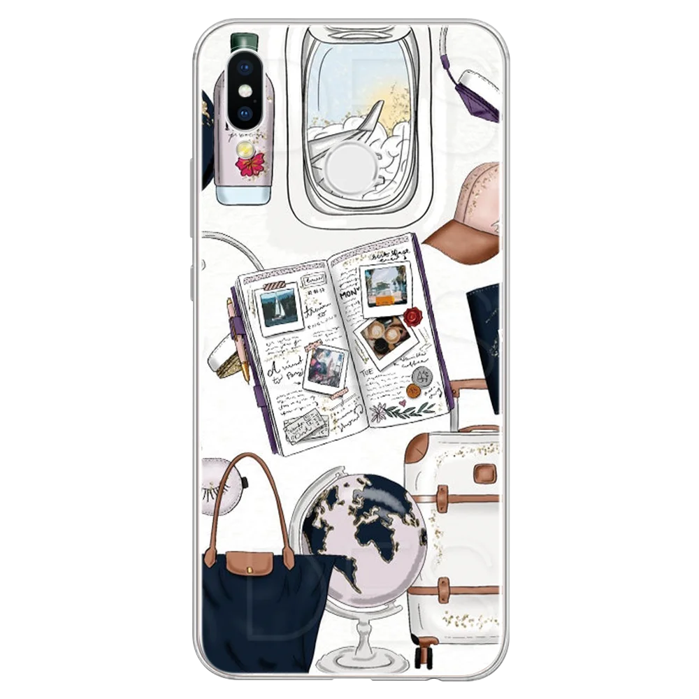 Мягкий чехол для Huawei P20 P30 P40 Mate 30 20 10 Pro P10 P8 P9 Lite E 2017 Черный Коричневый Макияж волос P
