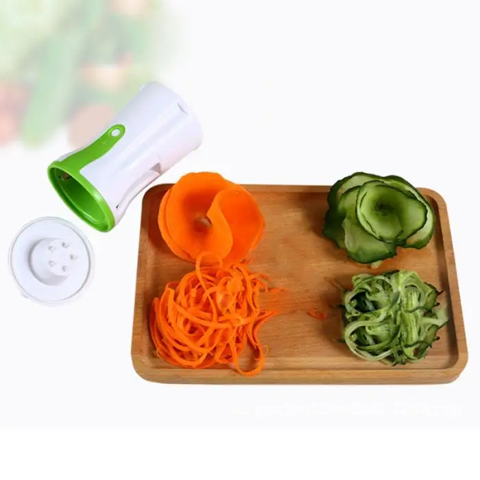 Multi-function Spiral Funnel Wire Cutter Vegetable Grater Zucchini Carrots Cucumbers Maker 899
