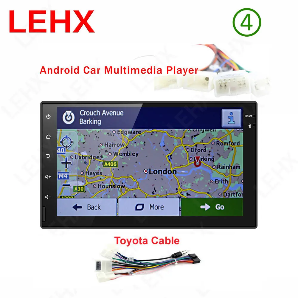 Lehx 2 din car Android 8,0 gps навигации Bluetooth для Nissan VW Toyota peugeot WiFi мульти-медиа-7 дюймов Автомобильный Радио плеер RDS - Цвет: Le7023-TOY