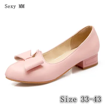 

Low High Heels Women Pumps Stiletto Woman Party Wedding High Heel Shoes Kitten Heels Plus Size 33 - 40 41 42 43