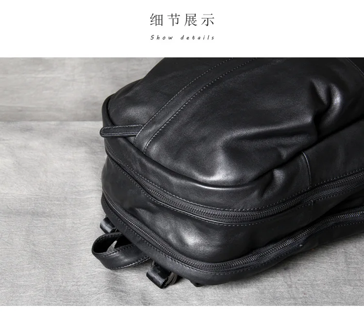 Подлинный кожаный рюкзак для ноутбука мужской бренд ручной работы винтажный черный рюкзак Ночная Weekender Рюкзак сумка на плечо
