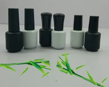 

8ml Empty Nail Polish Bottle with Brush white black Container Bottles MakeUp Refillable Container fast shipping SN1289