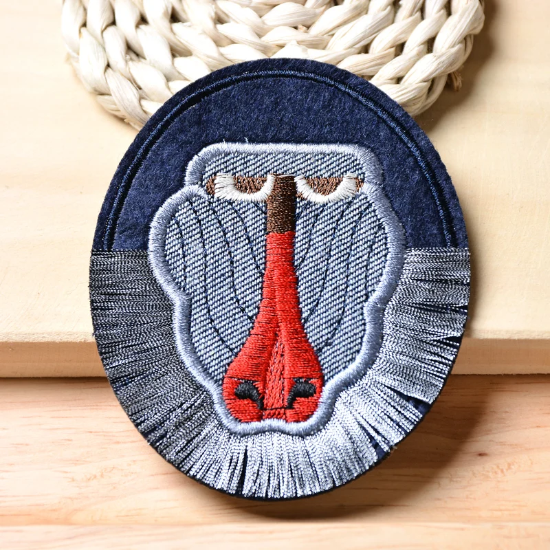 

1 piece Gorilla Embroidered Patch Iron on Patches for Blue Jeans clothes applique embroidery DIY Suppliers Crafts