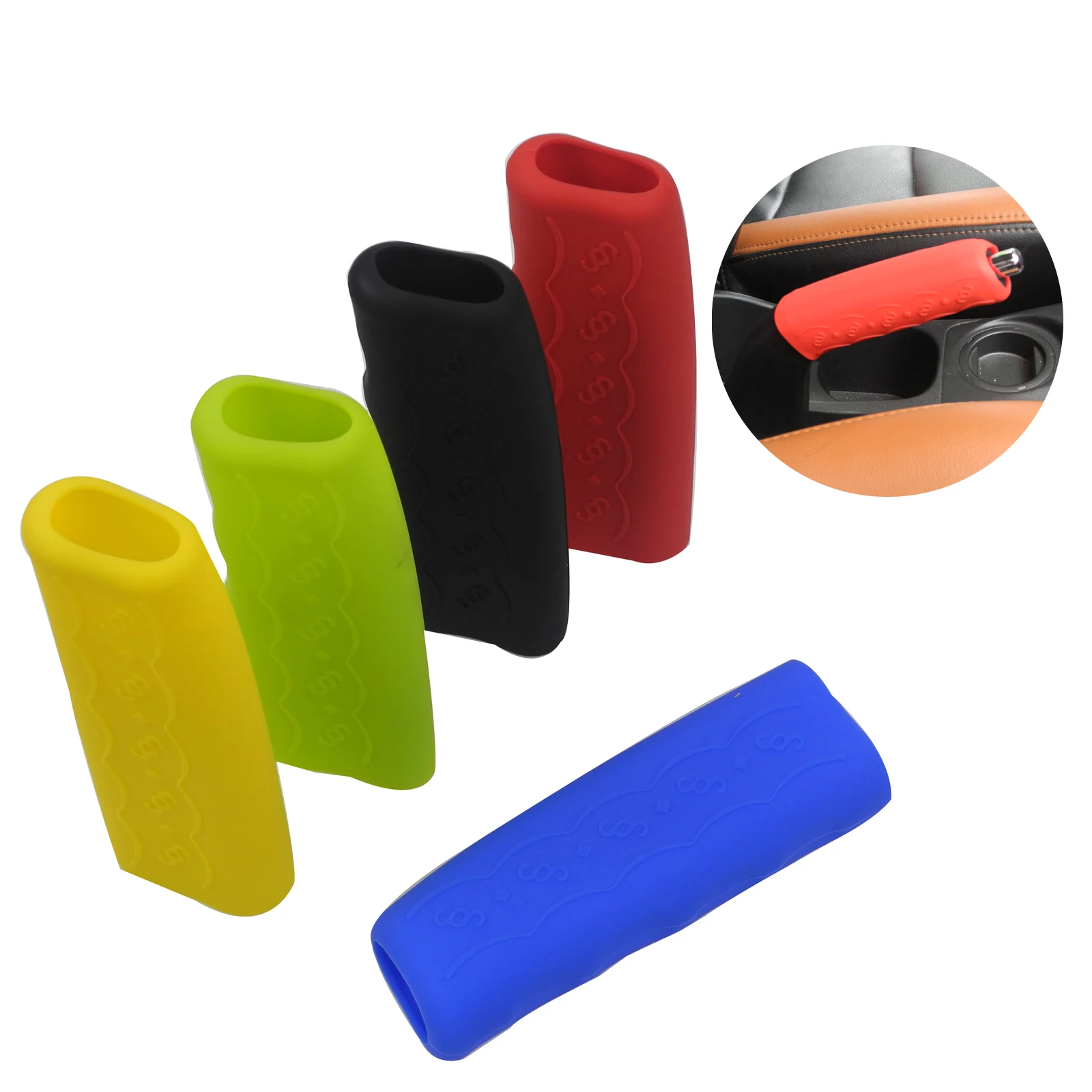 

Car Handbrake Grips Covers Silicone Car Handbrake Covers Sleeve Silicone Gel Cover Anti-slip Parking Hand Brake Grips Sleeve