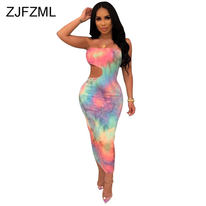 rainbow bodycon dress