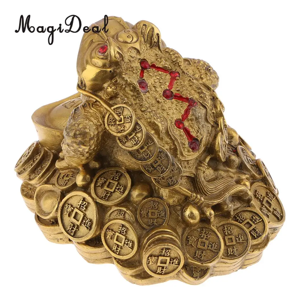 Feng Shui Money Lucky Fortune Wealth Chinese For Frog Toad Coin Home Shop Office Table Decoration