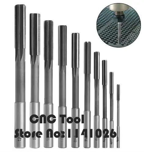 1Pc 2mm-20mm HSS Straight Shank Chucking Reamer Machine Reamer Milling Cutter Tool For bore Machining 3/4/5/6/7/8/10/12/18/20mm