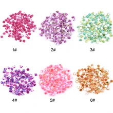 100 шт 6 цветов на выбор полимерные цветы для украшения ногтей DIY Шарм 3d unha аксессуары для ногтей BL59