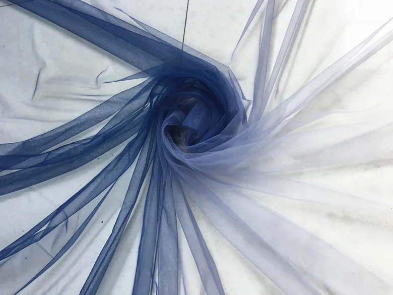 

Gradient Blue Gray Black White Lace Mesh Fabric Organza Gradient Soft Mesh Tulle Lace Fabrics DIY Meterial For Dress Home Decors