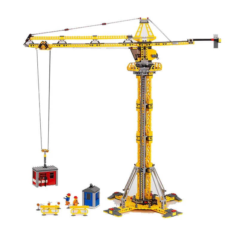 

Lepin 02069 City Series the Building Crane Set 7905 Building Blocks Bricks City Lifting Machine Children Toys Xmas Gift Legoings