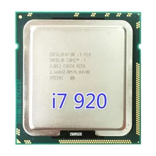 Процессор Intel Core i7 920 кэш 8 м, 2,66 ГГц, 4,80 GT/s Intel QPI LGA1366 настольный процессор i7-920 ЦП