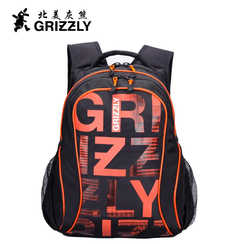 GRIZZLY, Новое поступление, модный мужской рюкзак, для отдыха и путешествий, с буквенным принтом, Mochila, водонепроницаемый нейлоновый рюкзак - Цвет: 7