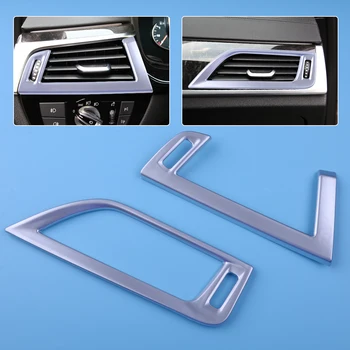 

DWCX 2pcs Car Styling ABS Dashboard Side Air Vent Outlet Frame Cover Trim Fit For BMW 5 Series G38 528li 530li 2018