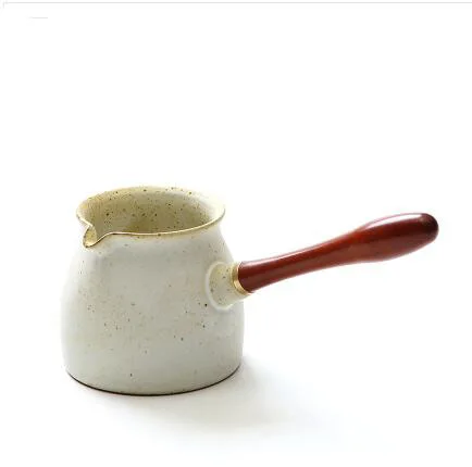 TANGPIN керамические чайные заварки с деревянной ручкой китайские аксессуары для чая кунг-фу - Цвет: Цвет: желтый