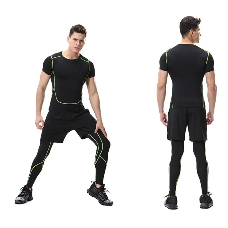 Buy 2017 New Men's Running Tights Compression Sport
