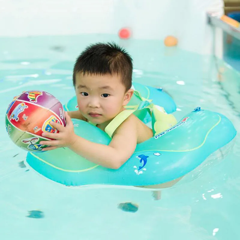 New Baby Swimming Ring Infant Bathing Circle Armpit Floating Kids Swim Pool Accessories Trainer Inflatable Double Raft Rings