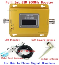 For Russia 13db yagi antenna +10M cable 55dbi gsm repeater 900Mhz signal booster 2G GSM booster repeater,GSM signal booster