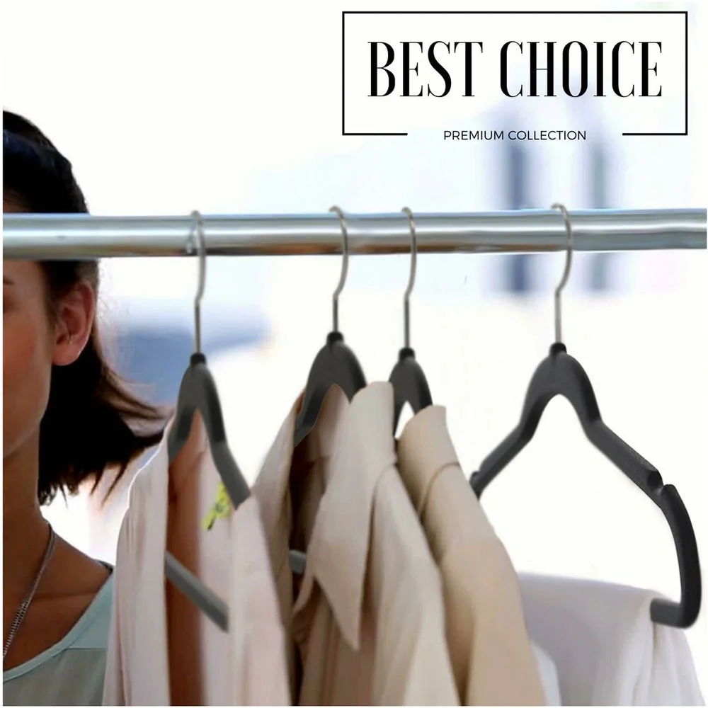 Premium Quality Velvet Hanger Ultra Thin No Slip Velvet Suit Hangers Swivel Hooks Stronger Than Standard Velvet Hangers