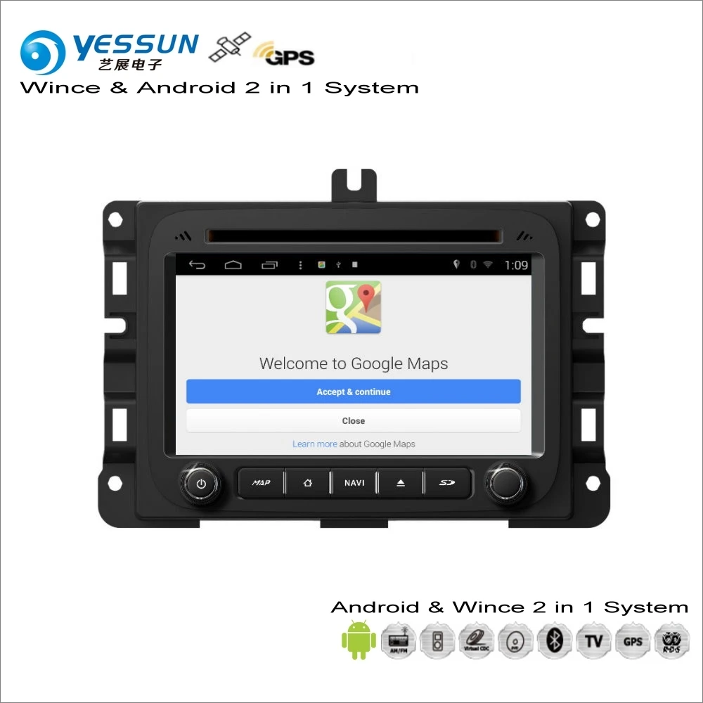 Clearance YESSUN For Dodge RAM 2013~2014 Car Android Multimedia Radio CD DVD Player GPS Navi Map Navigation Audio Video Stereo S160 System 1
