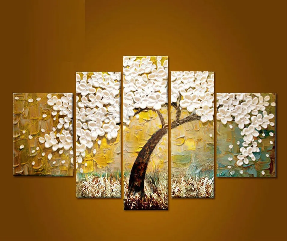 Картина золотое дерево абстракция