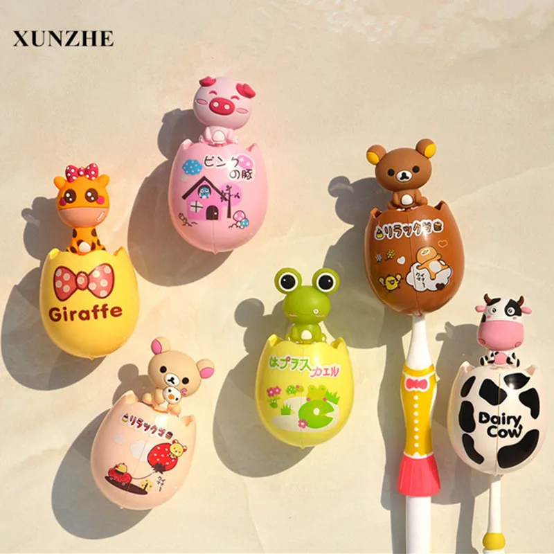 

XUNZHE 1Pc Child Multifunction Cartoon Toothbrush Holder Storage Box Bathroom Accessories Paste Container For Bathroom Kids gift
