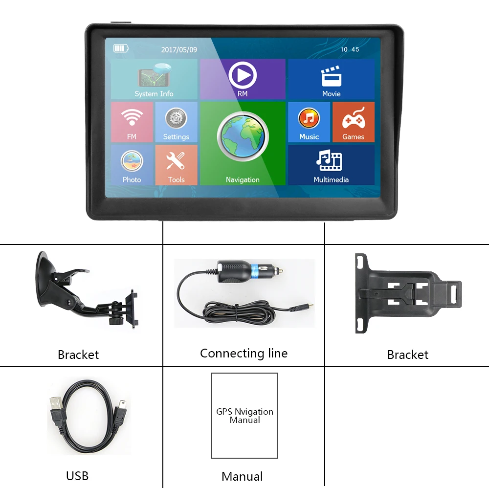 Podofo 7 ''samochody z ekranem dotykowym nawigacja GPS nawigacja GPS z darmowe mapy wbudowane 8GB ROM Radio FM MP3 MP4 pojazd samochodowy Podofo 7 ''samochody z ekranem dotykowym nawigacja GPS nawigacja GPS z darmowe mapy wbudowane 8GB ROM Radio FM MP3 MP4 pojazd samochodowy