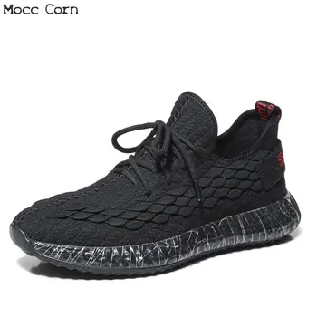 

High Quality Men Walking Sneakers Trainer Breathable Mesh Shoes Mens Trainers Tenis Masculino Adulto Black Sports Shoe Letters